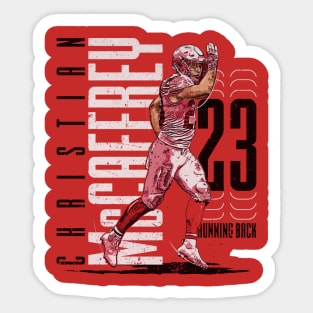 Christian McCaffrey San Francisco Shark Attack Sticker